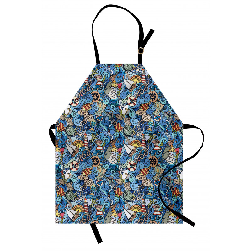 Abstract Sea Shells Apron