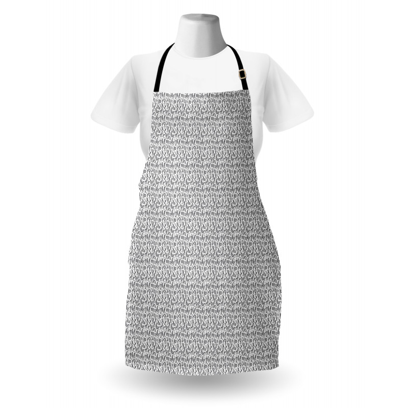 Hand Written and Cursive Apron