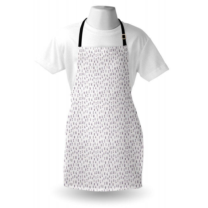 Ornate Typography Apron