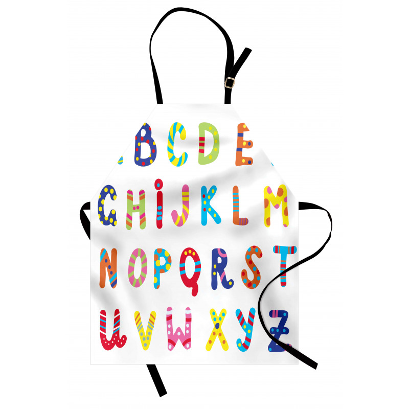 Funny Colorful Letters Apron