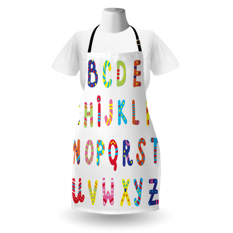 Funny Colorful Letters Apron