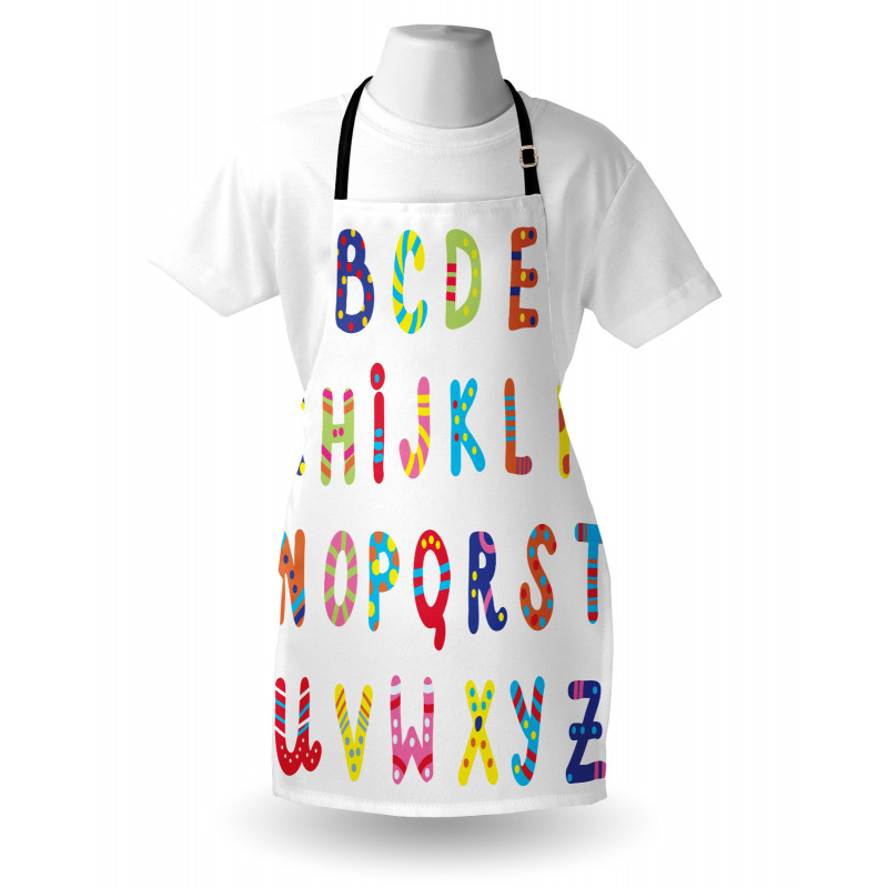 Funny Colorful Letters Apron