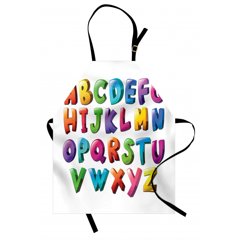 Gradient Colors Graffiti Apron