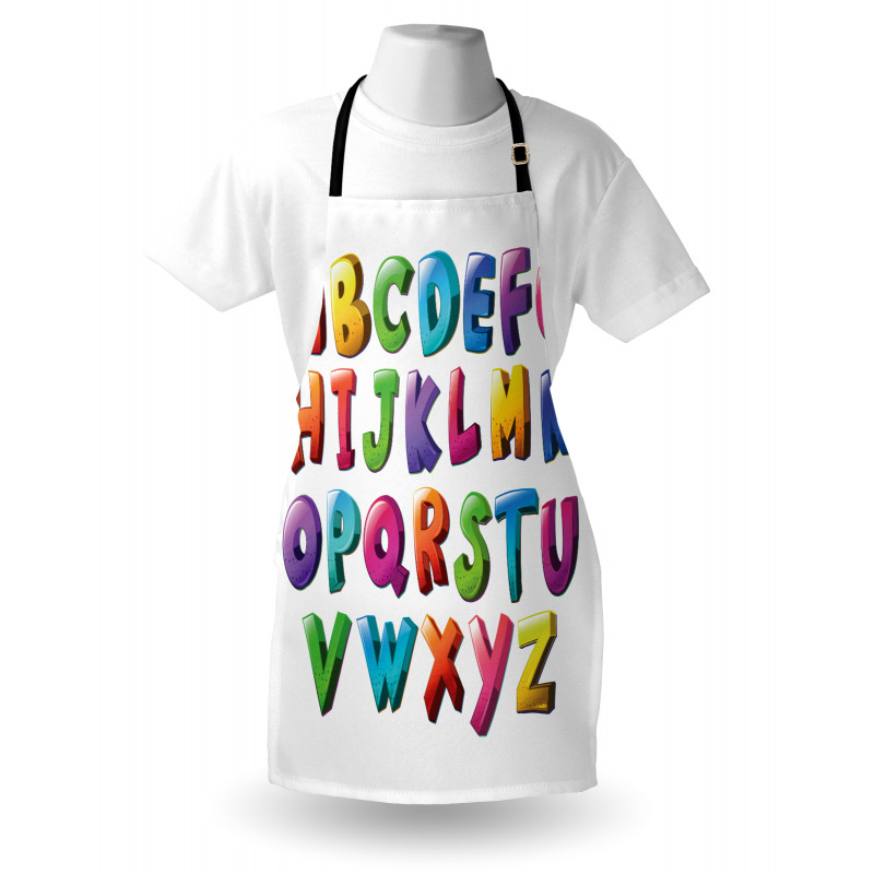 Gradient Colors Graffiti Apron