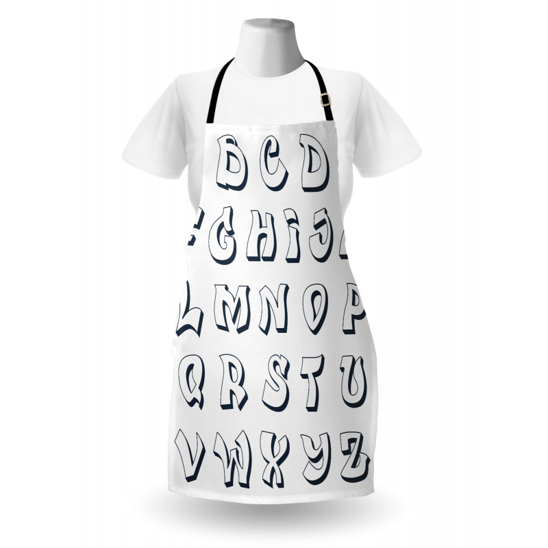 Monochrome Graffiti Art Apron