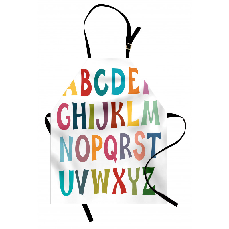 Basic Colorful Letters Apron