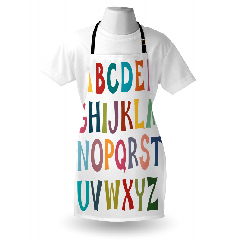 Basic Colorful Letters Apron