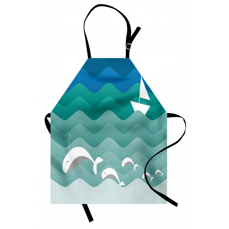 Nautical Paper Boat Apron