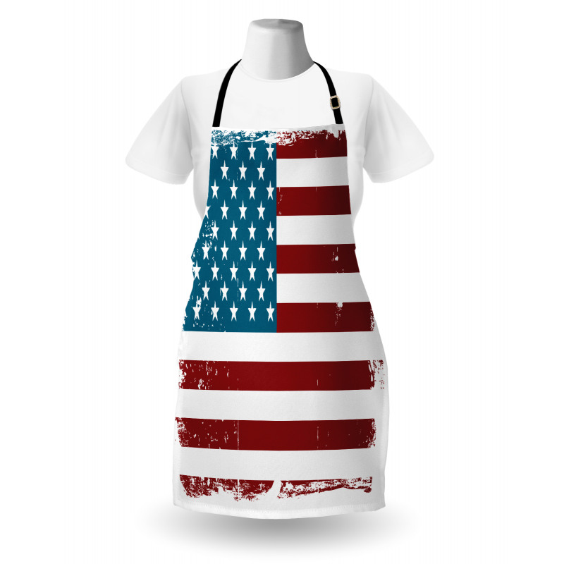 Grungy Old Glory USA Apron