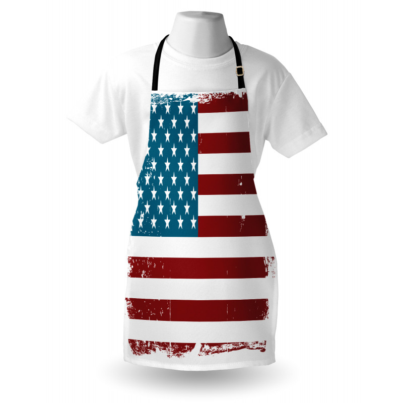 Grungy Old Glory USA Apron