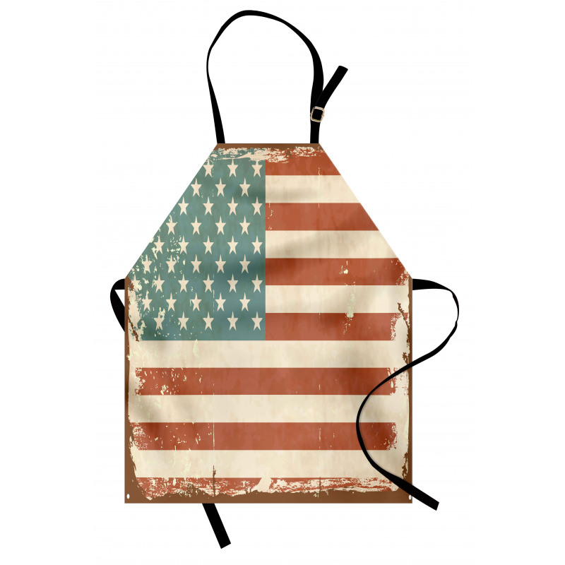 Grunge US Flag Apron