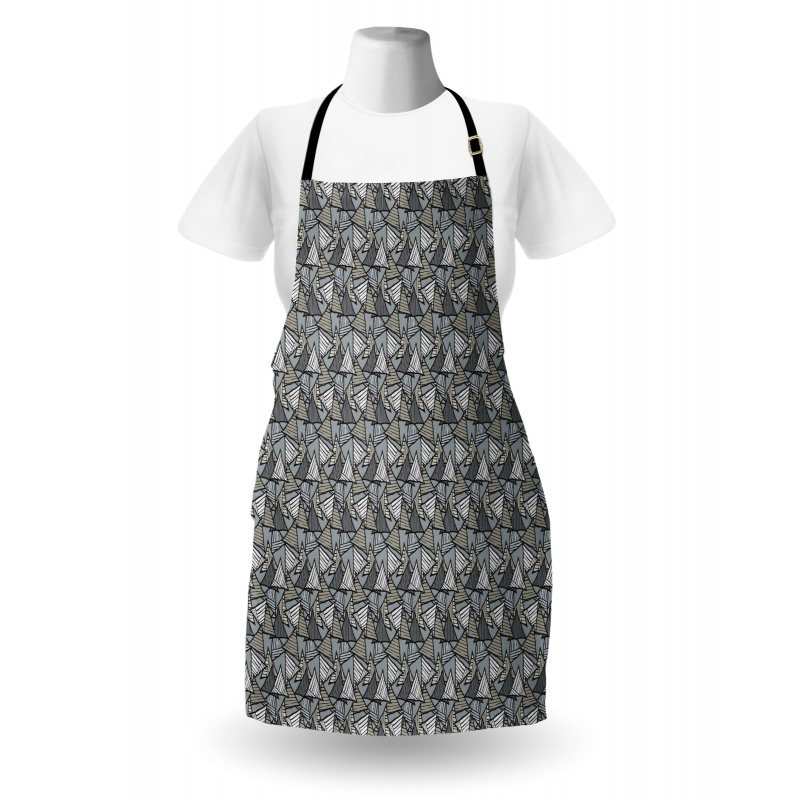 Hatched Triangles Apron