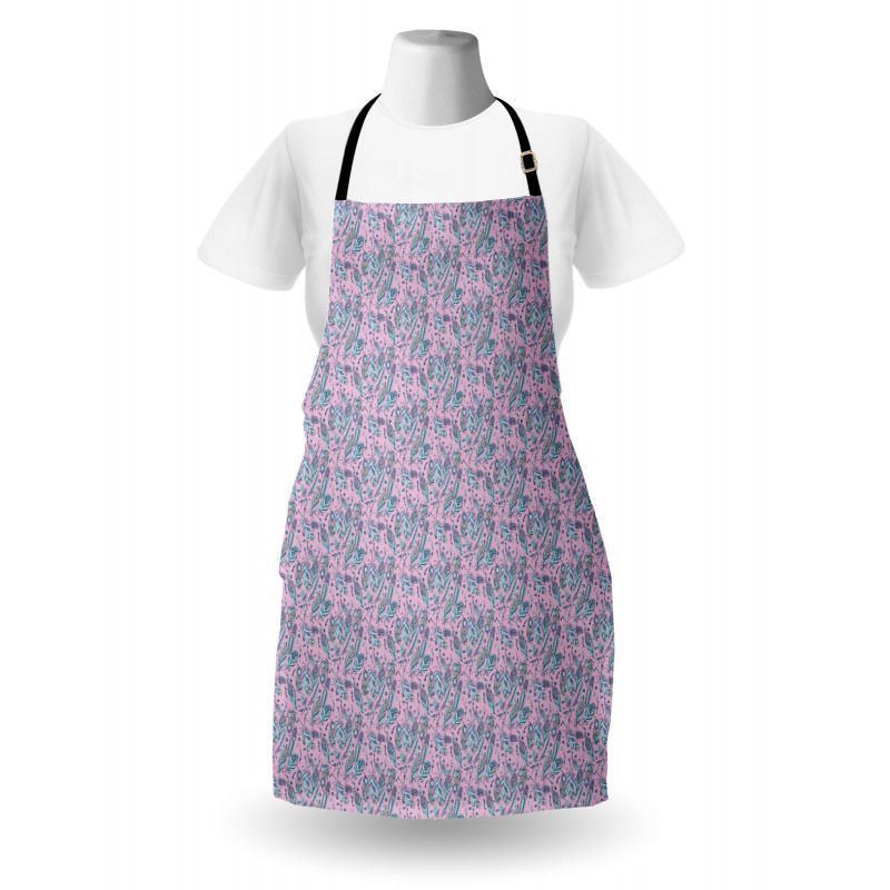 Native Beads and Feathers Apron