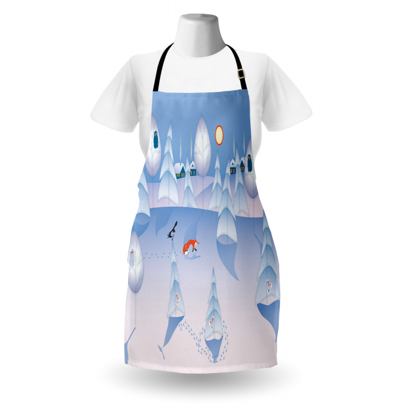 Winter at Woods Animals Apron