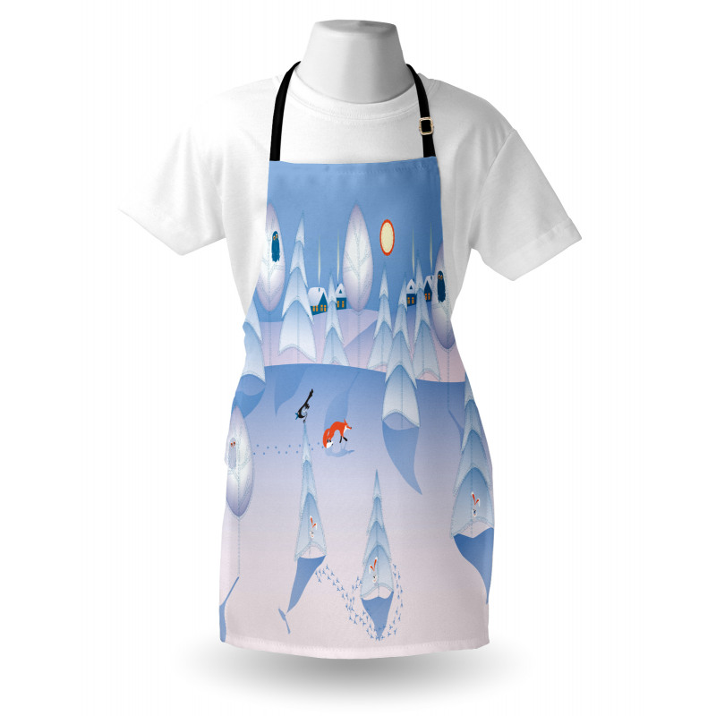 Winter at Woods Animals Apron