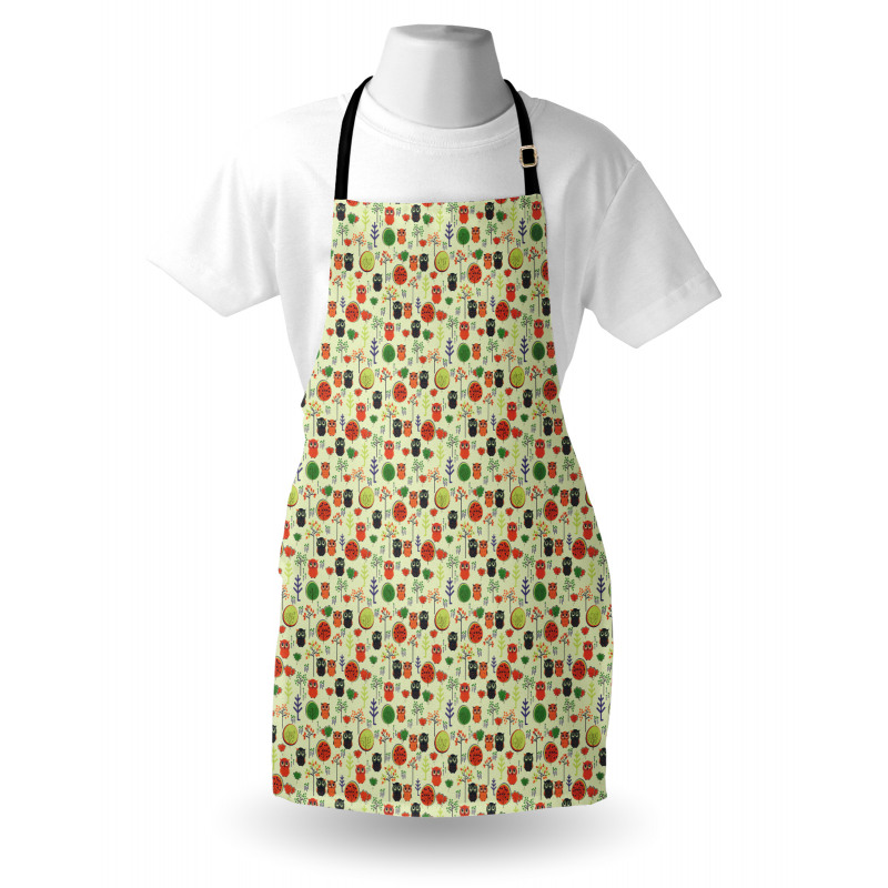 Birds Trees and Plants Apron