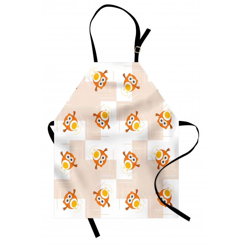 Cartoonish Flying Birds Apron