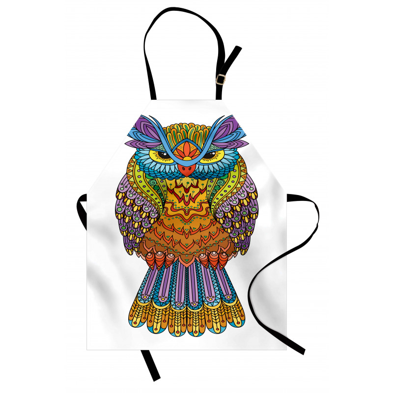 Zentangle Boho Art Bird Apron