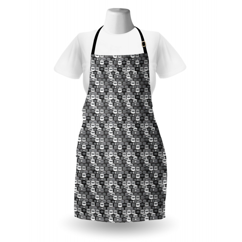 Night Birds Eyes Graphic Apron