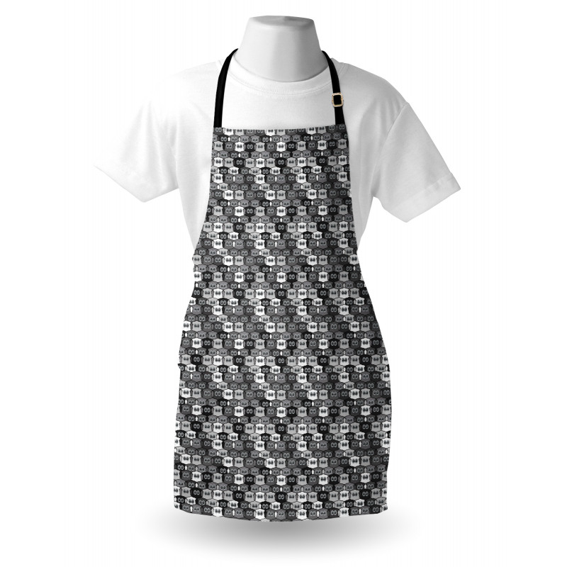 Night Birds Eyes Graphic Apron