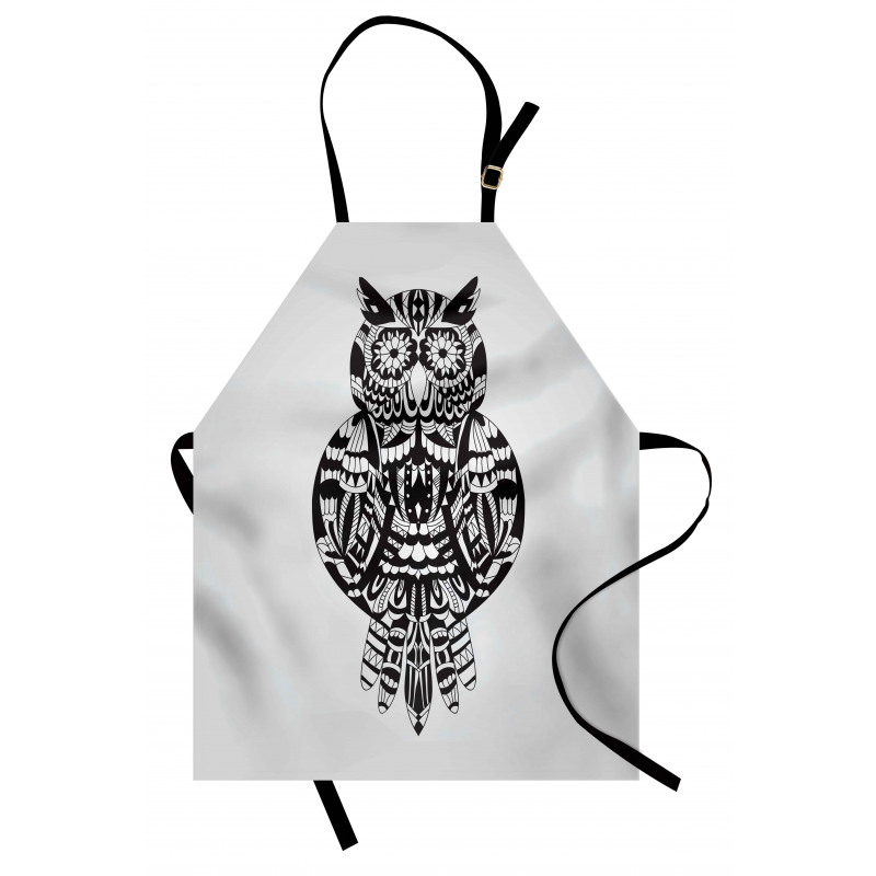 Zentangle Graphic Bird Apron