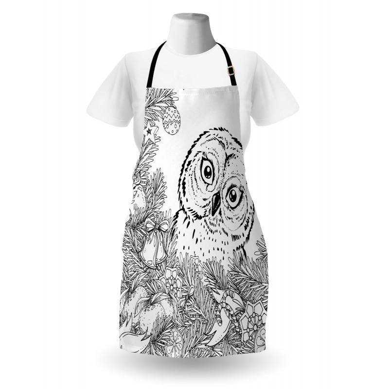 Christmas Theme Ornaments Apron