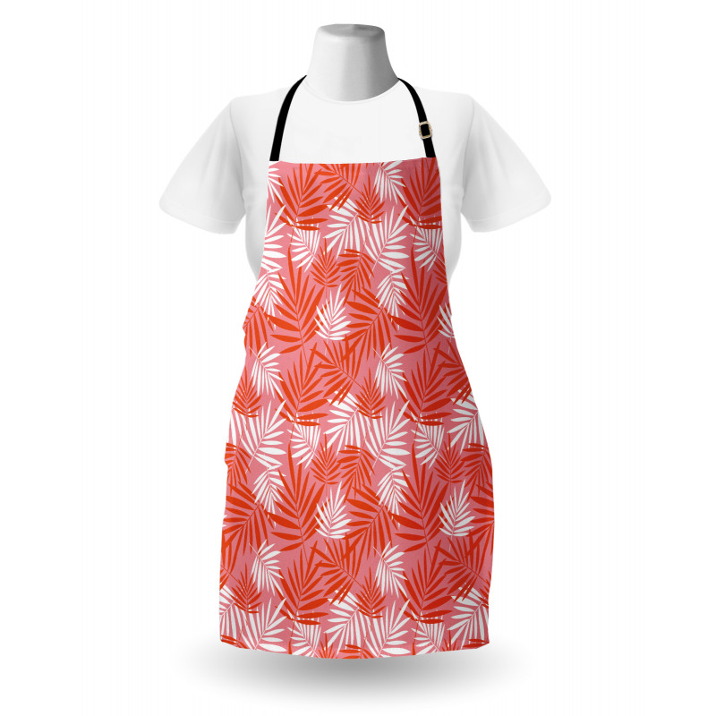 Tropikal Mutfak Önlüğü Dekoratif Palmiye Yaprakları
