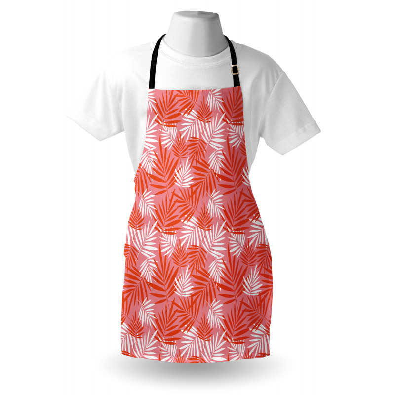 Tropikal Mutfak Önlüğü Dekoratif Palmiye Yaprakları