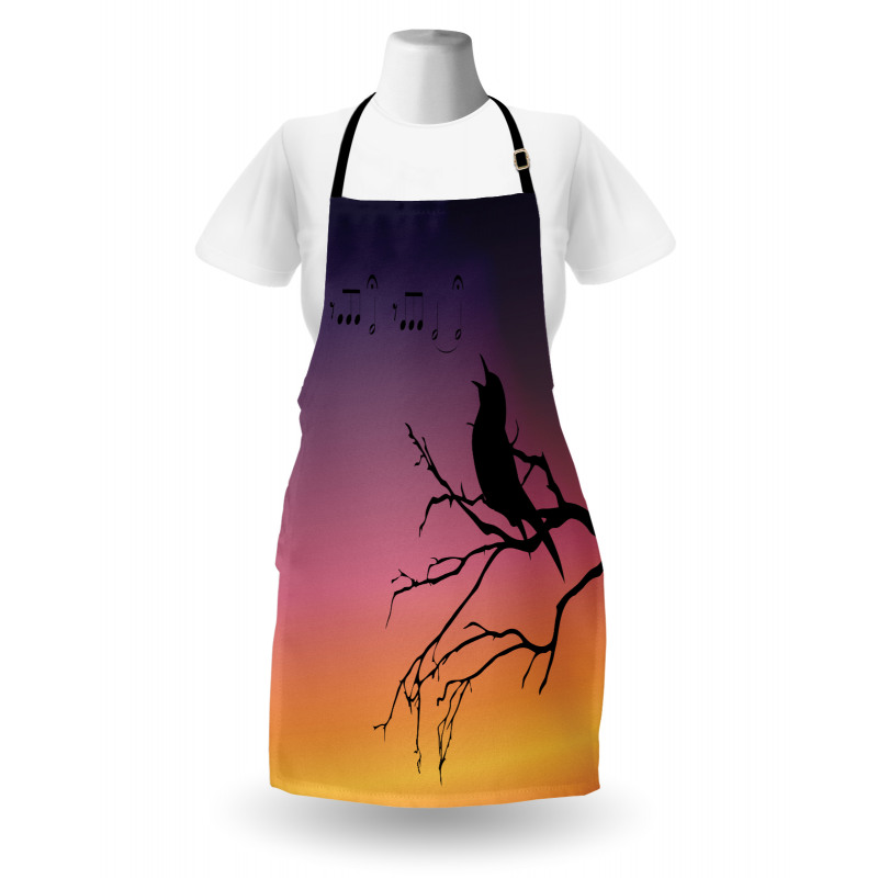 Gradient Sunrise Bird Apron