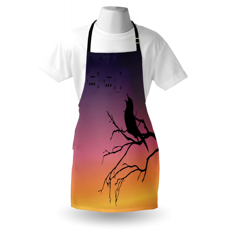 Gradient Sunrise Bird Apron