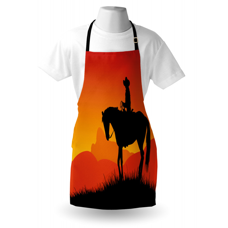 Lonely Cowboy Horseback Apron