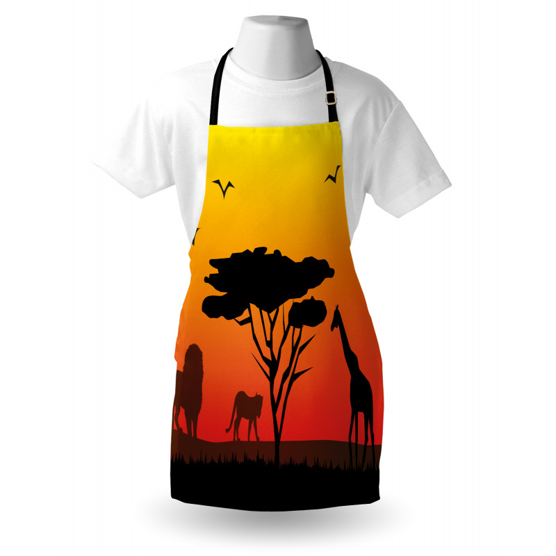 Savannah Animals Sunset Apron