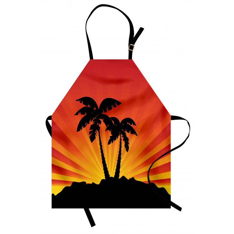 Sunrays Palm Trees Shade Apron