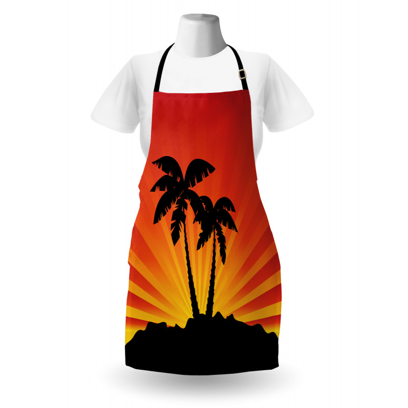 Sunrays Palm Trees Shade Apron