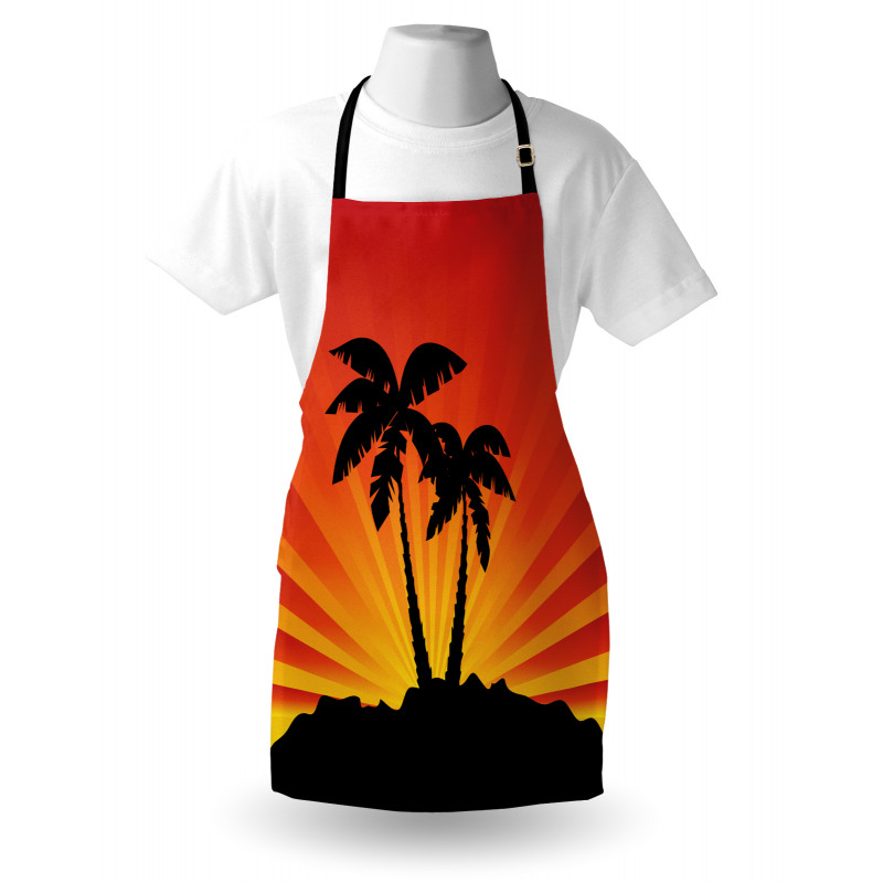 Sunrays Palm Trees Shade Apron