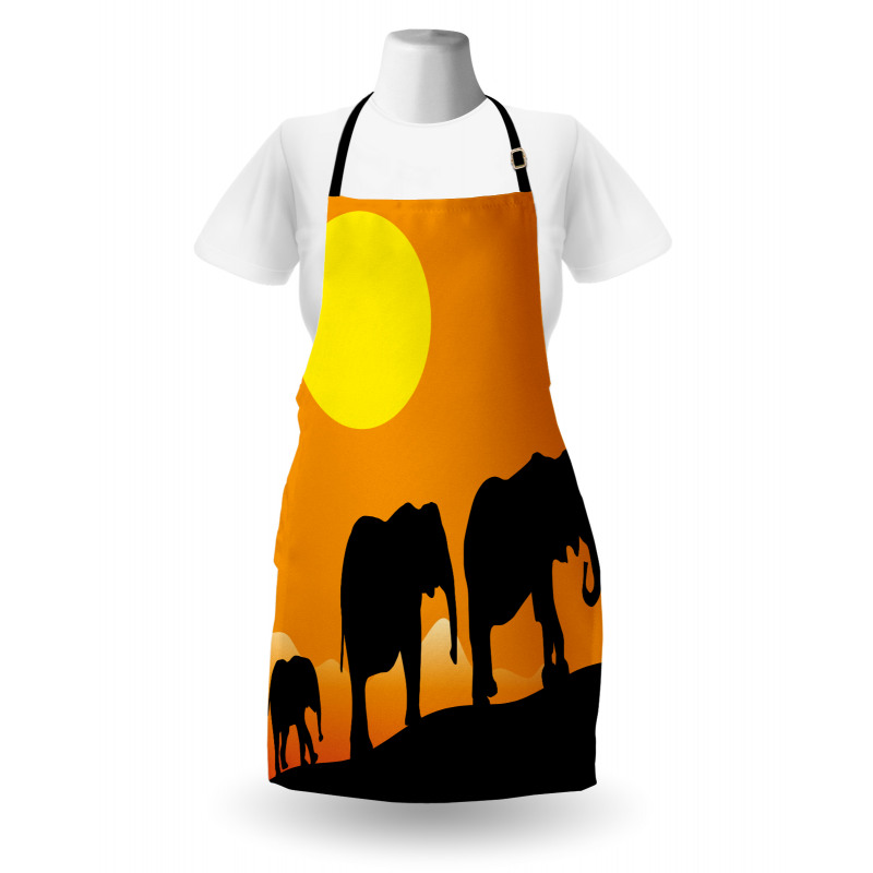 Baby Elephant and Family Apron