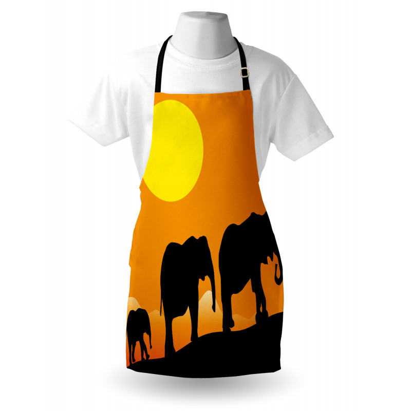 Baby Elephant and Family Apron