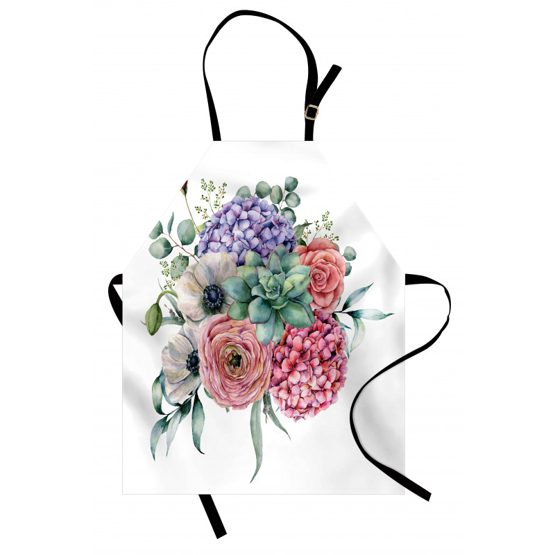 Hydrangeas Bouquet Apron