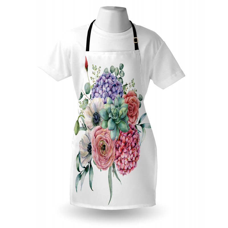 Hydrangeas Bouquet Apron