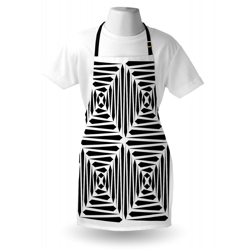 Monochromatic Stripes Art Apron