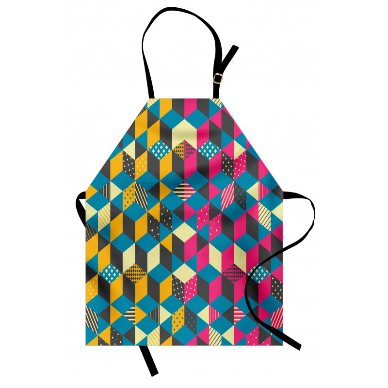 Modern Colorful Blocks Apron