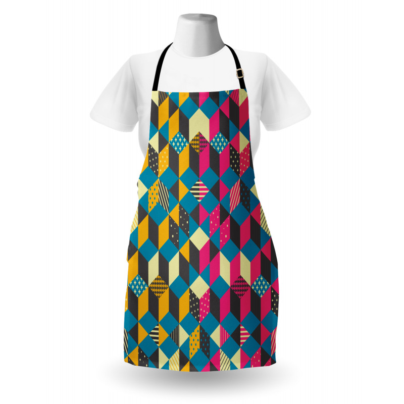 Modern Colorful Blocks Apron