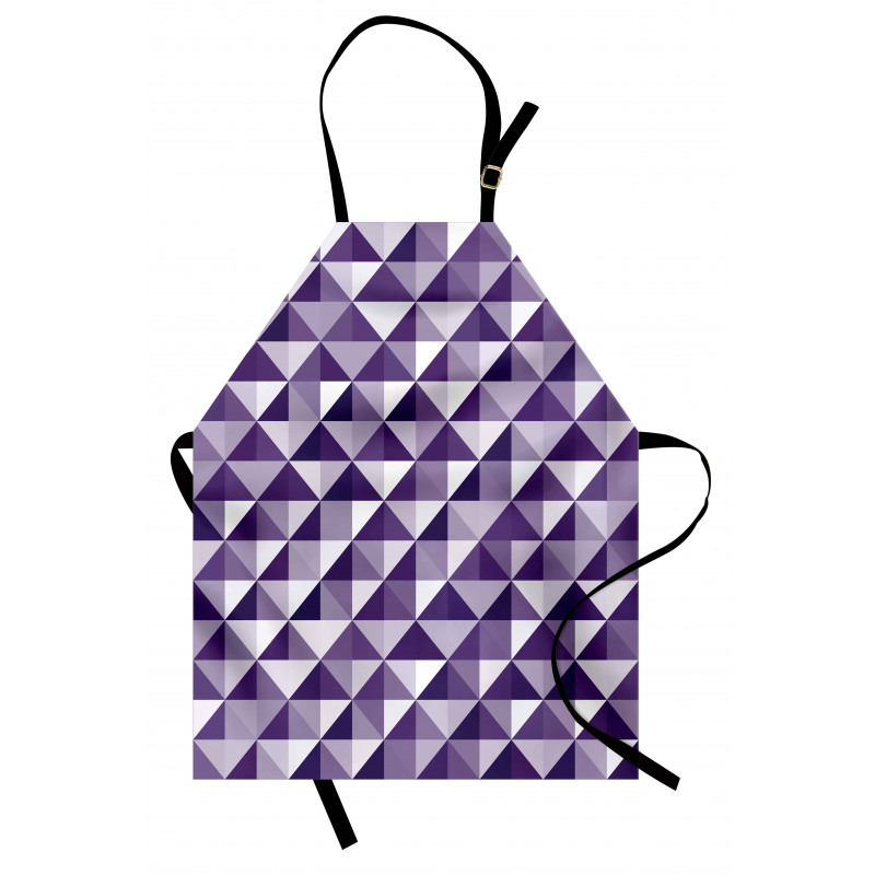 Monochrome Style Triangles Apron