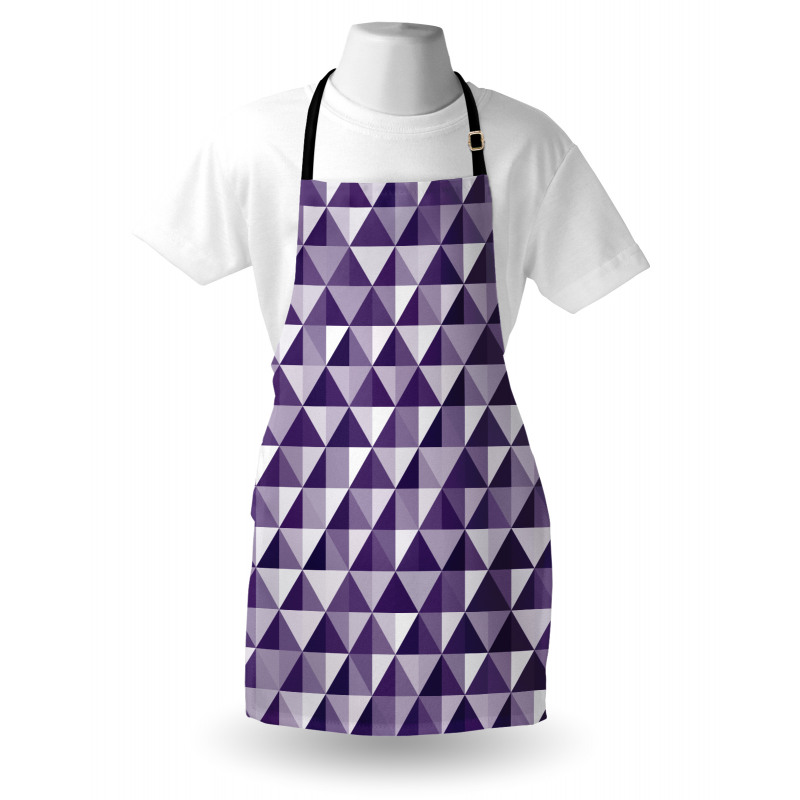 Monochrome Style Triangles Apron