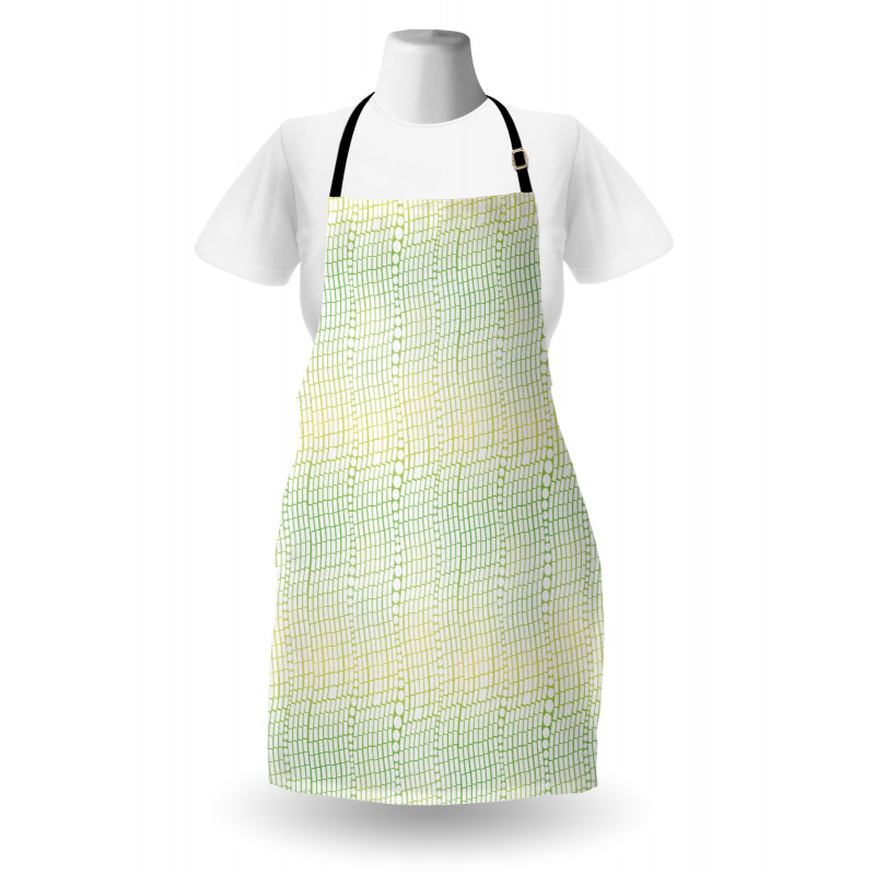 Vertical Waves Polka Dots Apron