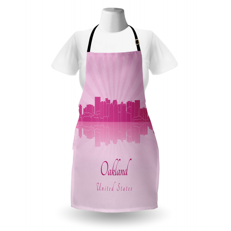 Calligraphic City Skyline Apron