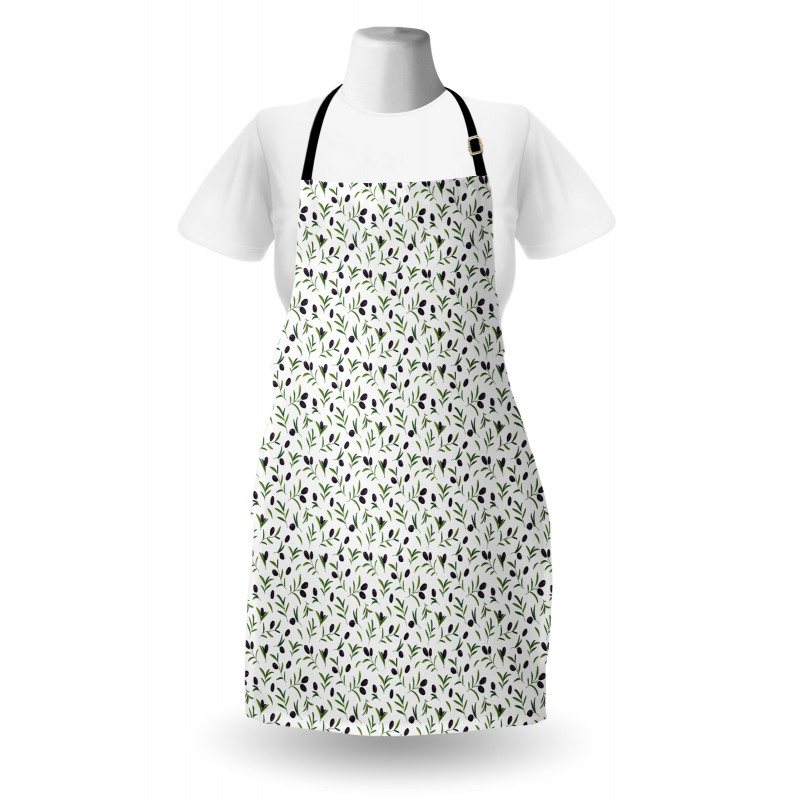 Botanical Branches Leaves Apron