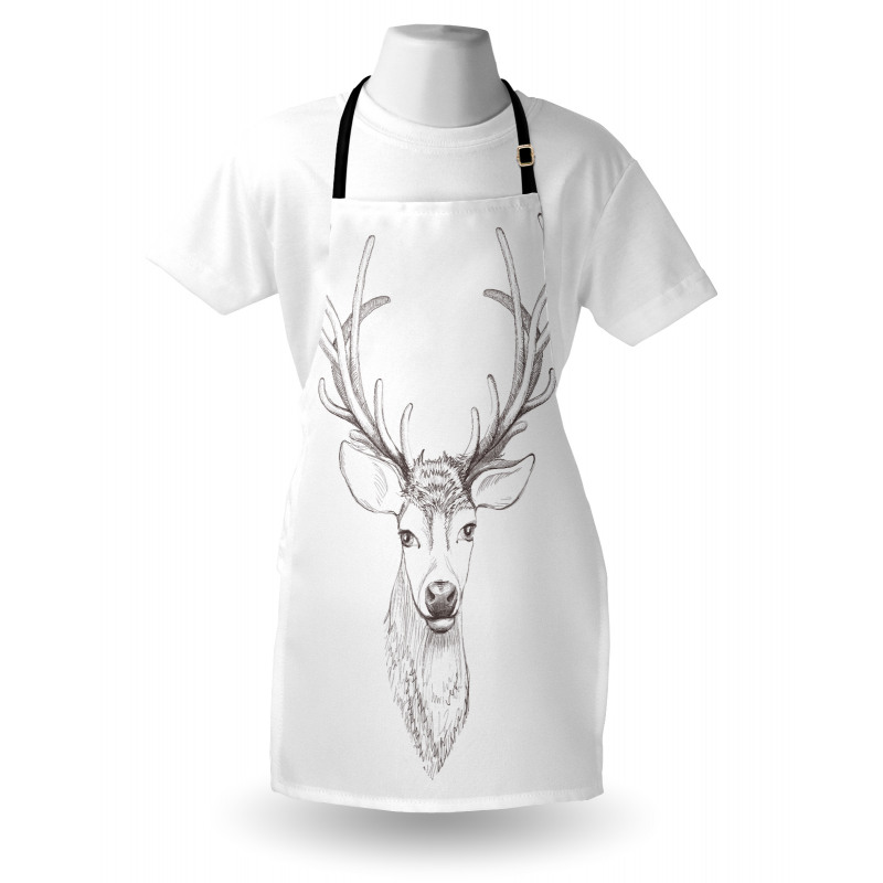 Sketch of Deer Head Apron