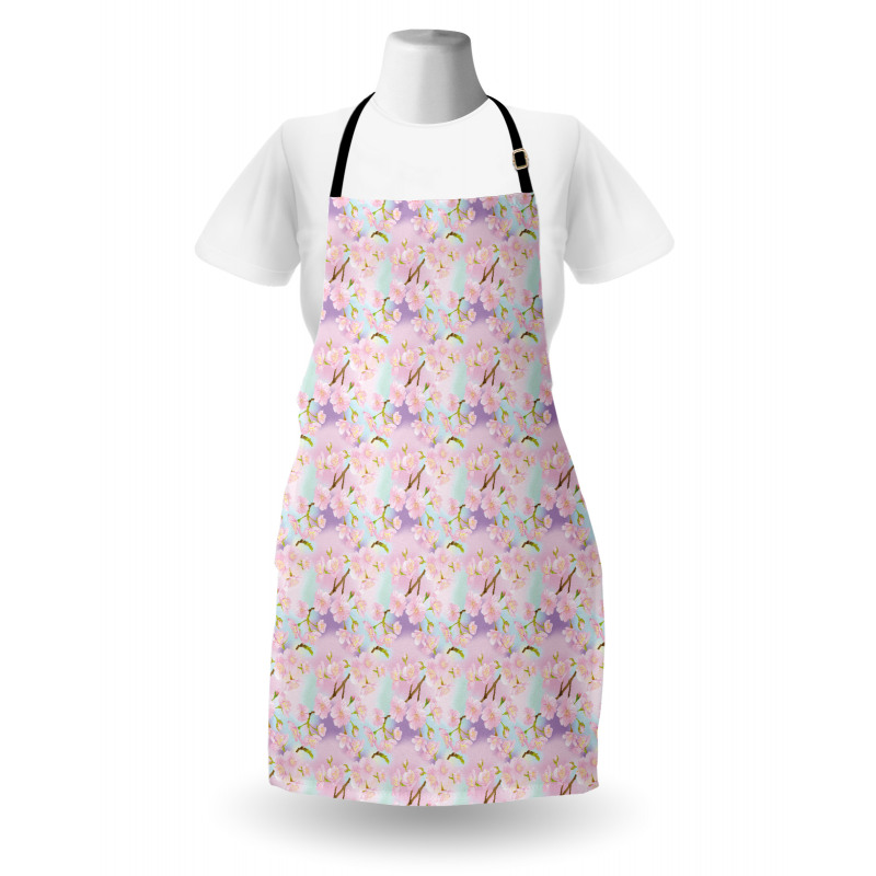 Dreamy Cherry Sakura Flowers Apron