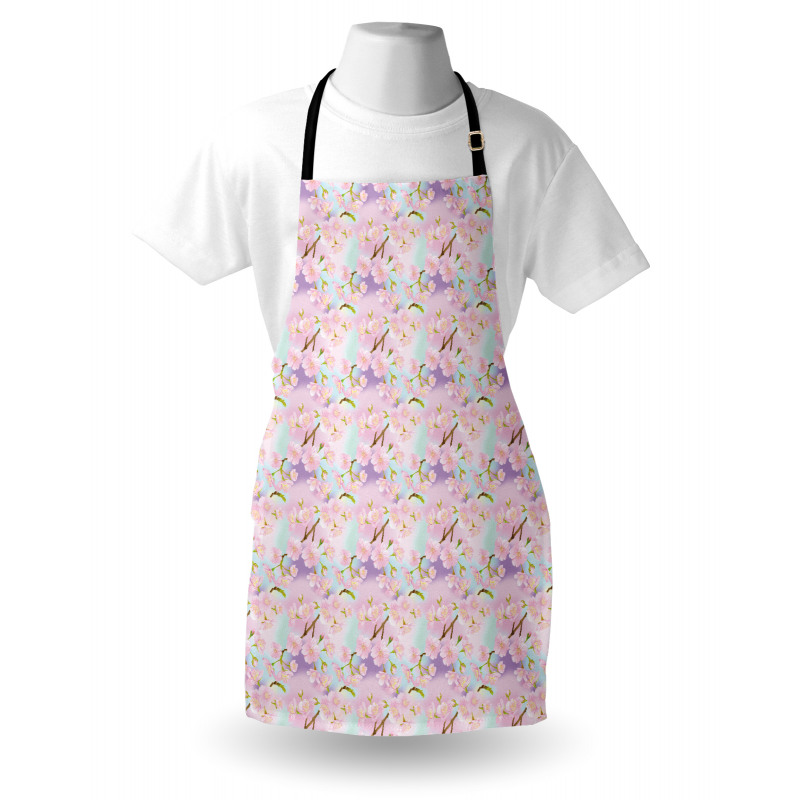 Dreamy Cherry Sakura Flowers Apron